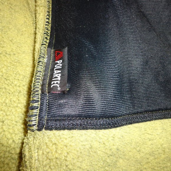 REI Fleece Jacket S 2-Tone Green Mock Collar Zip Closure - Picture 7 of 14